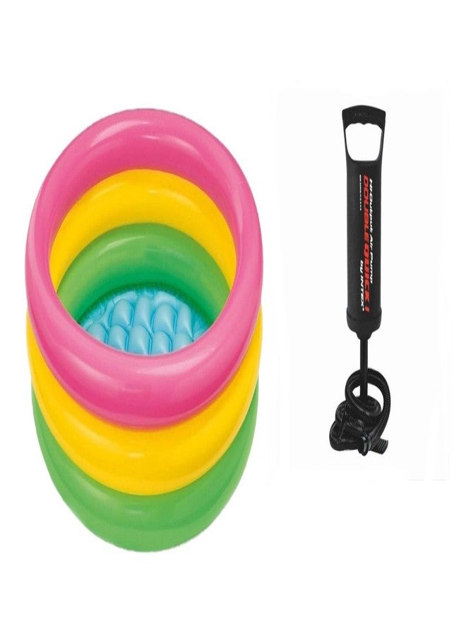 VWretails Inflatable Pools Multicolor for Bath and Swimming (2 FT + Pump) - Image 1